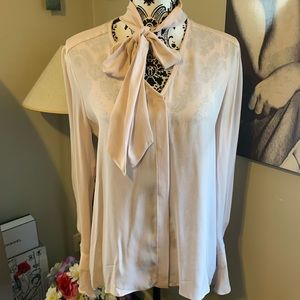 100% Silk Blouse Sz Small